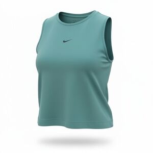 Nike Pro Girls’ Crop Tank Top Dri-Fit Turquoise Active Workout Shirt LARGE